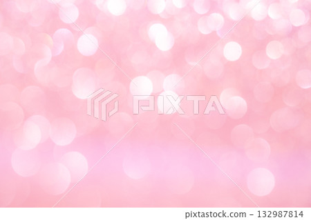 Light pink colored large and small bokeh glitter background material Light pink colored large and small bokeh glitter background material 132987814