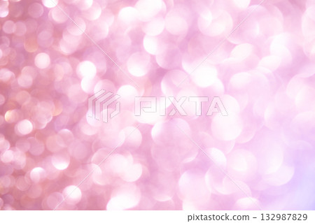 Light pink colored large and small bokeh glitter background material Light pink colored large and small bokeh glitter background material 132987829
