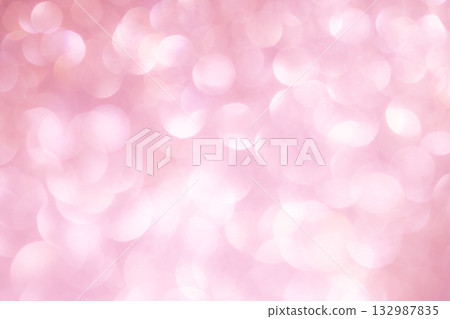 Light pink colored large and small bokeh glitter background material Light pink colored large and small bokeh glitter background material 132987835