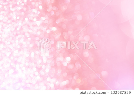 Light pink colored large and small bokeh glitter background material Light pink colored large and small bokeh glitter background material 132987839