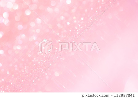 Light pink colored large and small bokeh glitter background material Light pink colored large and small bokeh glitter background material 132987841