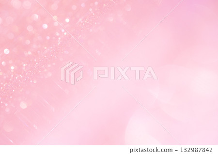 淺粉色大小散景閃光背景材質 132987842