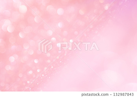 Light pink colored large and small bokeh glitter background material Light pink colored large and small bokeh glitter background material 132987843