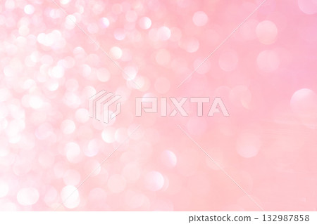 Light pink colored large and small bokeh glitter background material Light pink colored large and small bokeh glitter background material 132987858