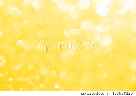 Light yellow colored large and small bokeh glitter background material Light yellow colored large and small bokeh glitter background material 132988220