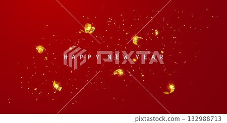Happy New Year 2026 background, luxury design, festival vector illustration. Happy New Year 2026 background, luxury design, festival vector illustration. 132988713