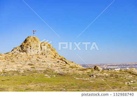 Woman with camera take travel photo Woman with camera take travel photo 132988740