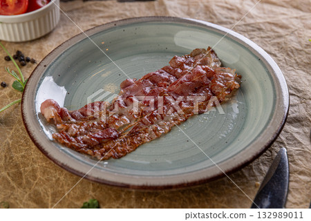 Crispy bacon slice Crispy bacon slice 132989011