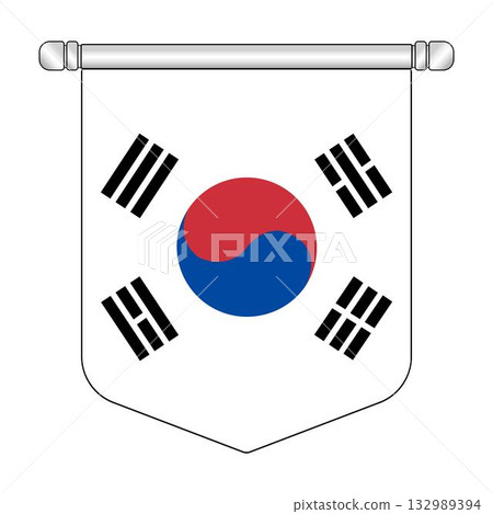 Equatorial South Korea National Banner Symbol Hanging 132989394