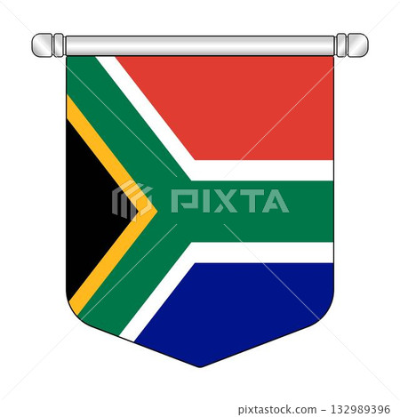 Equatorial South Africa National Banner Symbol Hanging 132989396