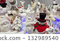 Christmas snowmen and animal dolls 132989540