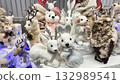 Christmas snowmen and animal dolls 132989541