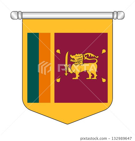 Equatorial Sri Lanka National Banner Symbol Hanging 132989647