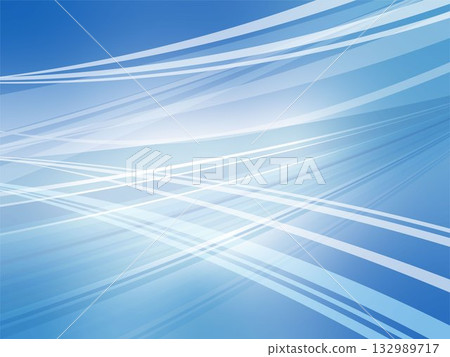 清爽的藍色波浪背景素材 132989717