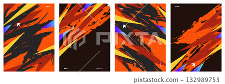 Dynamic Grunge Sport Poster Background with Energetic Colors. Banner, Poster, or Cover Template for Sports, Fitness, Workout, Gym, Flyer, or Music Festival Dynamic Grunge Sport Poster Background with Energetic Colors. Banner, Poster, or Cover Template for Sports, Fitness, Workout, Gym, Flyer, or Music Festival 132989753