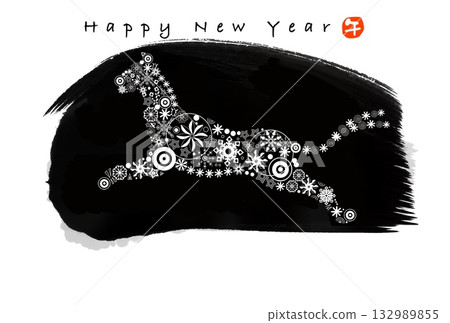 Year of the Horse New Year's card Year of the Horse New Year's card material Illustration Year of the Horse New Year's card Year of the Horse New Year's card material Illustration 132989855