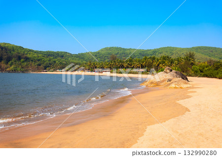 Beauty Om Beach in Gokarna town in India 132990280