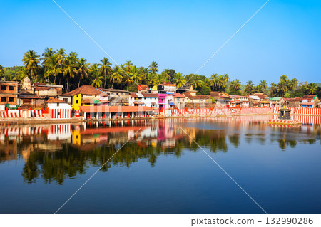 Koti Teertha pond in Gokarna town in India Koti Teertha pond in Gokarna town in India 132990286