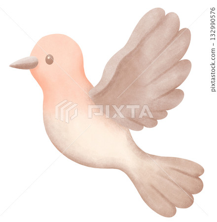 watercolor bird painting nature and wildlife theme 132990576