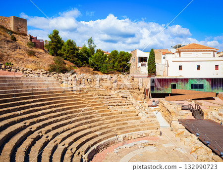 Roman theater or Teatro Romano in Malaga, Spain Roman theater or Teatro Romano in Malaga, Spain 132990723