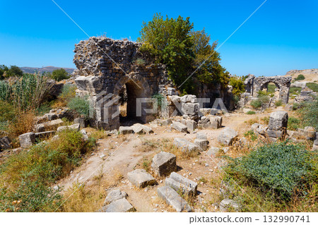 Miletus Archaeological Site near Didim city in Turkey Miletus Archaeological Site near Didim city in Turkey 132990741