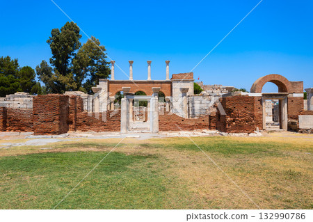 St. John Basilica at Ephesus ancient city in Selcuk in Turkey 132990786