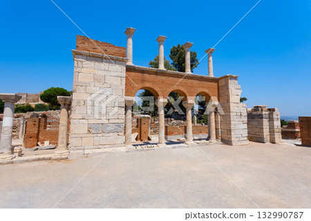 St. John Basilica at Ephesus ancient city in Selcuk in Turkey St. John Basilica at Ephesus ancient city in Selcuk in Turkey 132990787