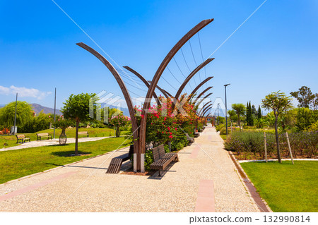 Sehit Fethi Bey Park in Fethiye city in Mugla Province, Turkey 132990814
