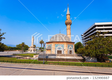 Konak Mosque in Izmir city in Turkey 132990887