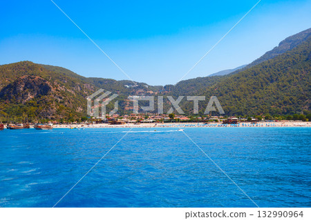 Oludeniz beach in Fethiye district in Turkey 132990964