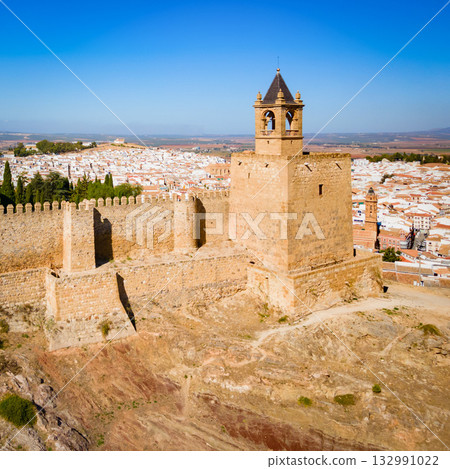 Fortress of Antequera aerial panoramic view, Spain Fortress of Antequera aerial panoramic view, Spain 132991022
