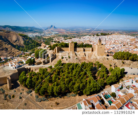 Fortress of Antequera aerial panoramic view, Spain Fortress of Antequera aerial panoramic view, Spain 132991024
