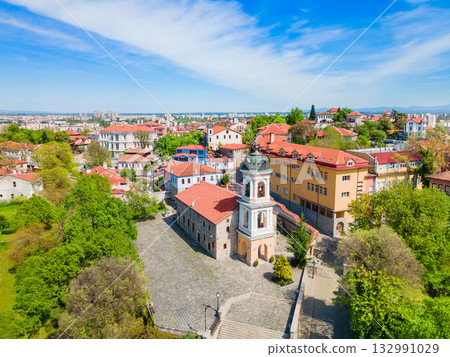 Church of the Holy Mother of God aerial view, Plovdiv 132991029