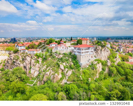 Church of Saint Archangels aerial view in Plovdiv Church of Saint Archangels aerial view in Plovdiv 132991048