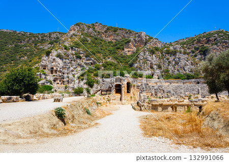 Myra ancient city ruins in Demre, Turkey Myra ancient city ruins in Demre, Turkey 132991066