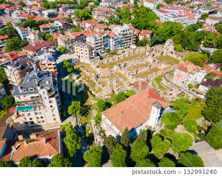 Ancient Roman Baths or Roman Thermae in Varna 132991240