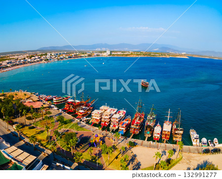 Didim Marina aerial panoramic view in Turkey Didim Marina aerial panoramic view in Turkey 132991277