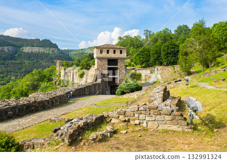 Tsarevets Fortress ruins in Veliko Tarnovo city, Bulgaria Tsarevets Fortress ruins in Veliko Tarnovo city, Bulgaria 132991324