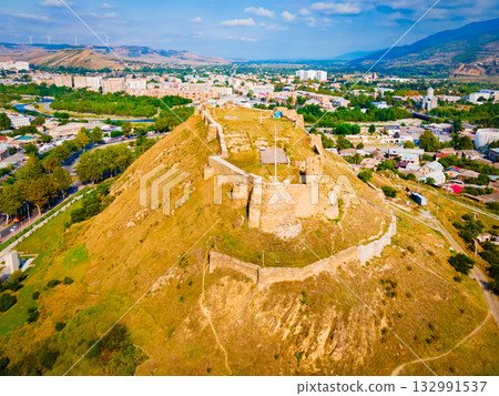 Gori Fortress aerial panoramic view, Georgia 132991537