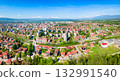 Kazanlak city centre aerial panoramic view in Bulgaria 132991540