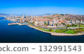 Izmir city centre aerial panoramic view in Turkey 132991543