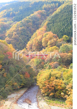 信州松川溪谷高井橋 132991652