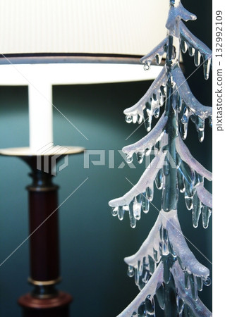 White Christmas tree White Christmas tree 132992109