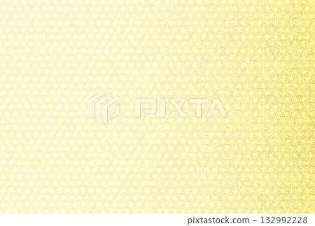 背景圖 5b：精緻閃亮的淺金色圖案，上面疊加了麻葉圖案。 132992228