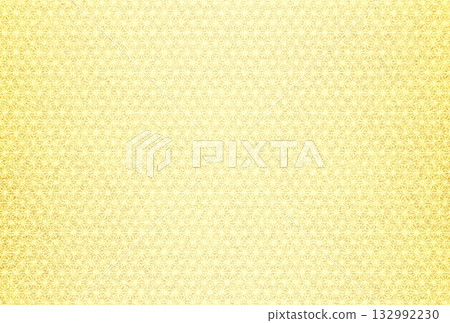 背景圖7b：精緻閃亮的淺金色圖案，上面疊加了麻葉圖案。 132992230