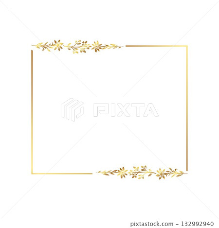 gold floral frame free vector illustration gold floral frame free vector illustration 132992940