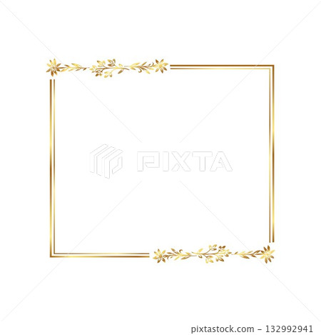gold floral frame free vector illustration gold floral frame free vector illustration 132992941