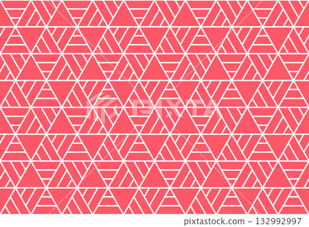 Abstract geometric pattern. A seamless vector background. White and pink ornament. Graphic modern pattern. Simple lattice graphic design Abstract geometric pattern. A seamless vector background. White and pink ornament. Graphic modern pattern. Simple lattice graphic design 132992997