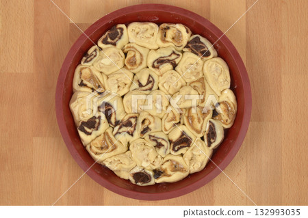 Proofing Hazelnut Chocolate Rolls 132993035