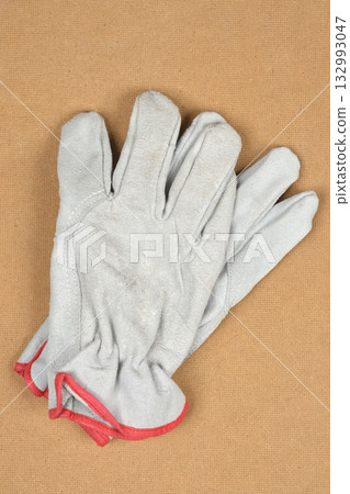 Leather Safety Work Gloves 132993047